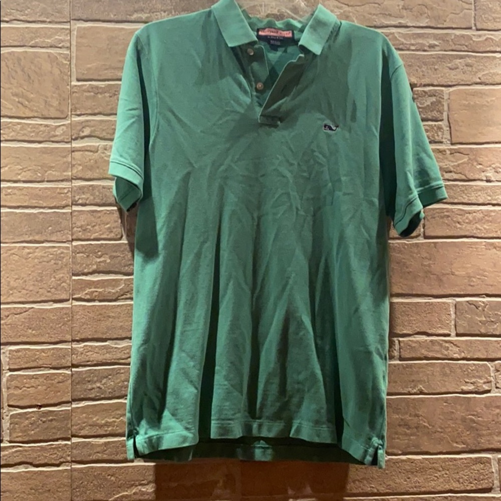 Men’s vineyard vines green polo